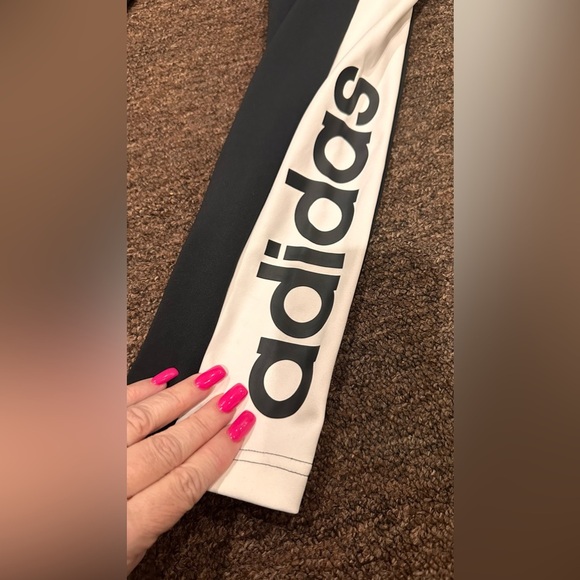 Adidas S Aeroready stretch pants athletic active pants bottoms yoga Zumba EUC! - Picture 3 of 4